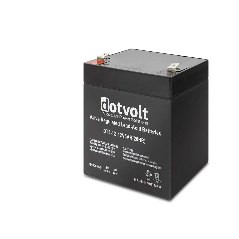 Dotvolt Dt5-12 Kuru Tip Akü 12V 5Ah