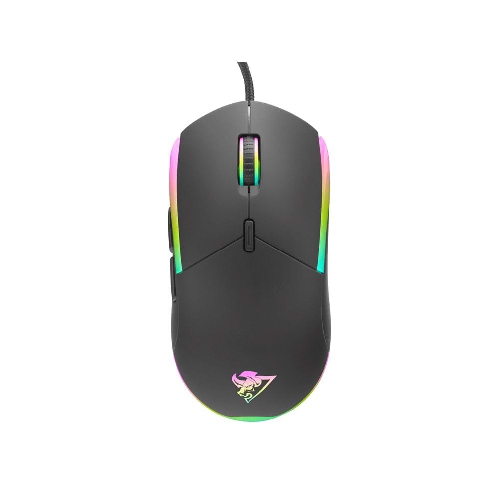 Hadron G380 Kablolu Oyuncu Mouse Rgb 3600Dpi Siyah