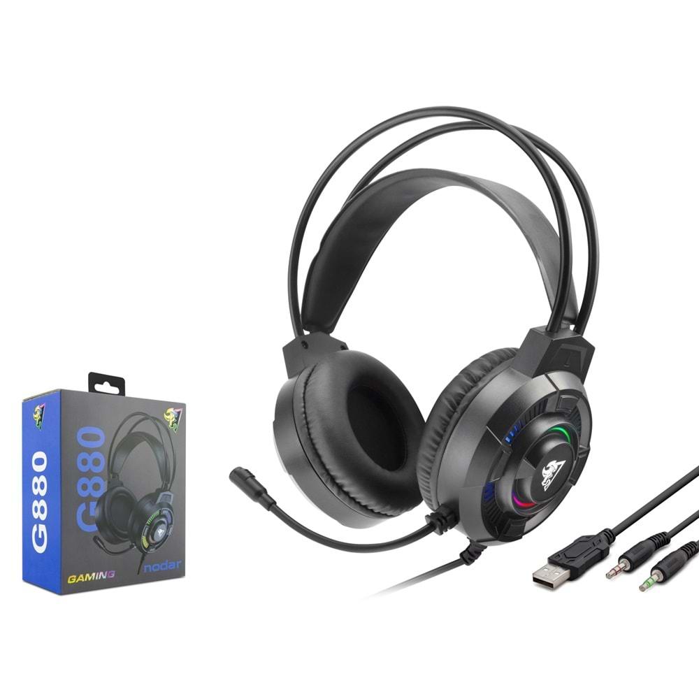 Hadron G880 Oyuncu Kulaklığı 2*3.5Mm + Usb Siyah