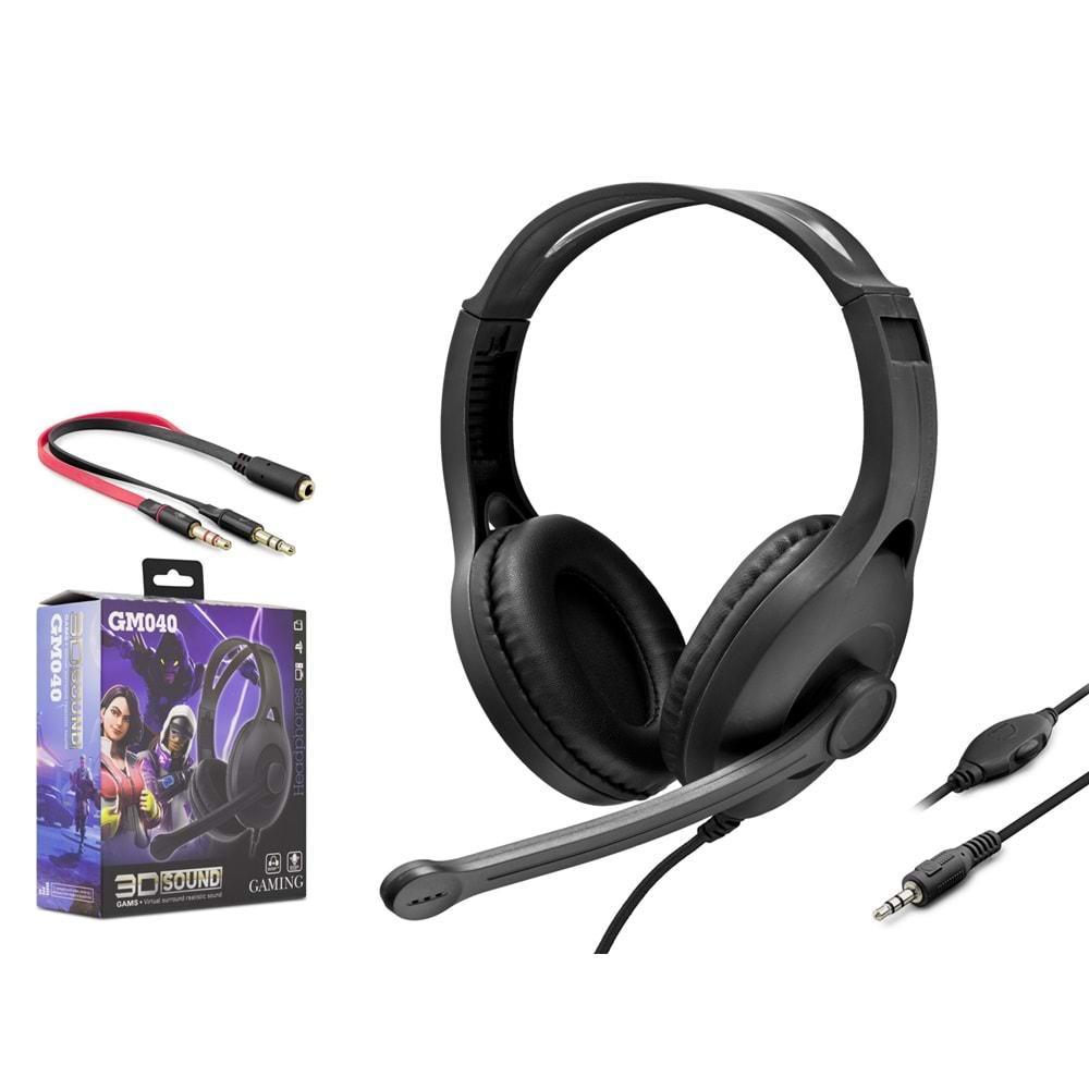 Hadron Gm040 Gaming Kulaklık 3.5Mm Siyah