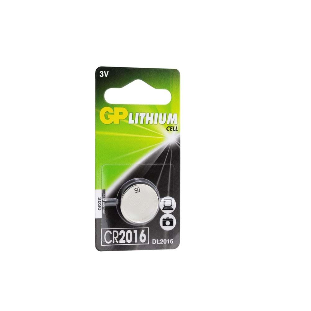 GP CR2016 3V LITHIUM TEKLİ KART