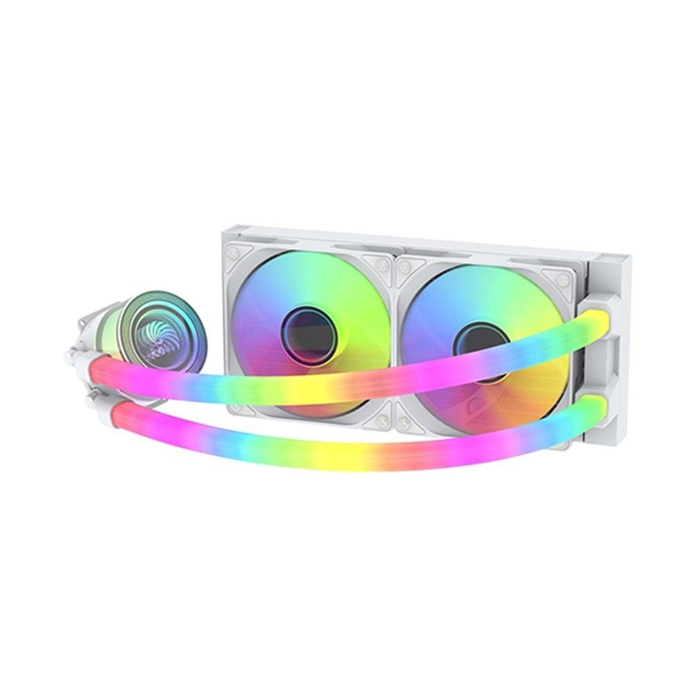 Hadron Gs240 Sıvı Soğutmalı Rgb Tüplü İşlmeci Fanı 240Mm| Intel Amd Uyumlu
