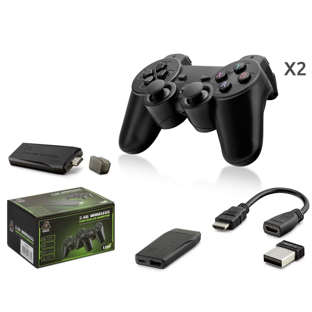 Hadron Hd327 Retro Game Stick Kablosuz Çiftli Siyah