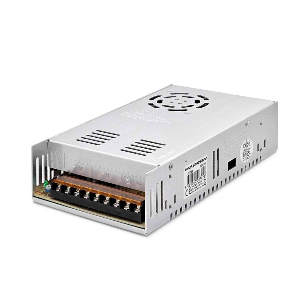 HADRON HD8206 ADAPTÖR METAL 12V 30A 21.5*11.5*5CM