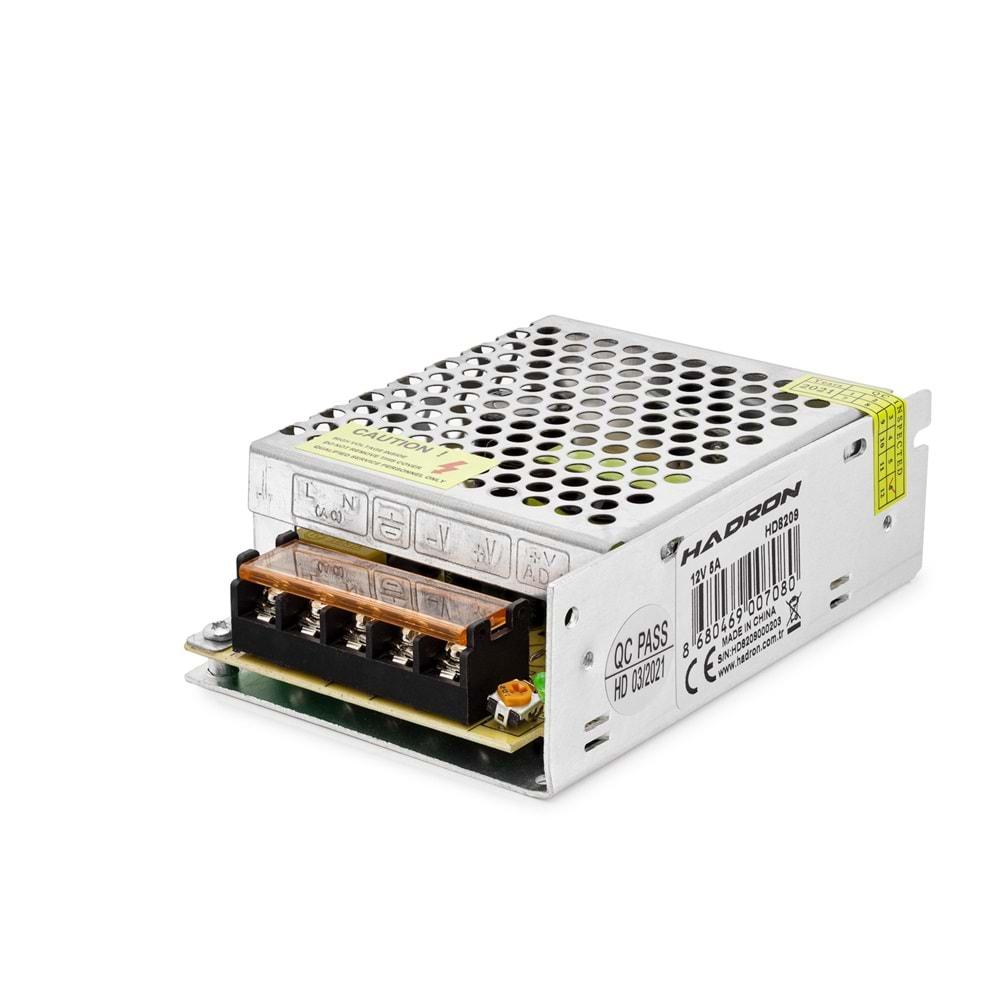 HADRON HD8209 ADAPTÖR METAL 12V 5A 11.1*7.8*3.6CM SMALL