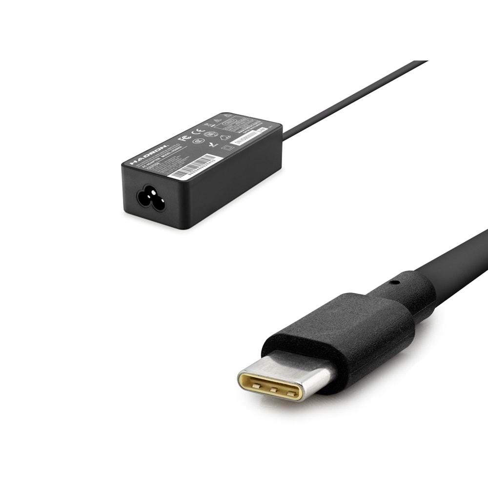 HADRON HD8858 NOTEBOOK ADAPTÖR USB TYPE-C 5V 3A - 20V 3.25A ARASI 65W