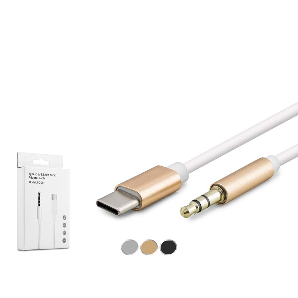 Hadron Hdx1007 Type-C To 3.5Mm Kablo 1M Beyaz