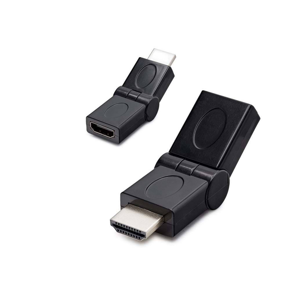 HADRON HDX1257 HDMI TO HDMI ADAPTÖR L TİP M/F SİYAH