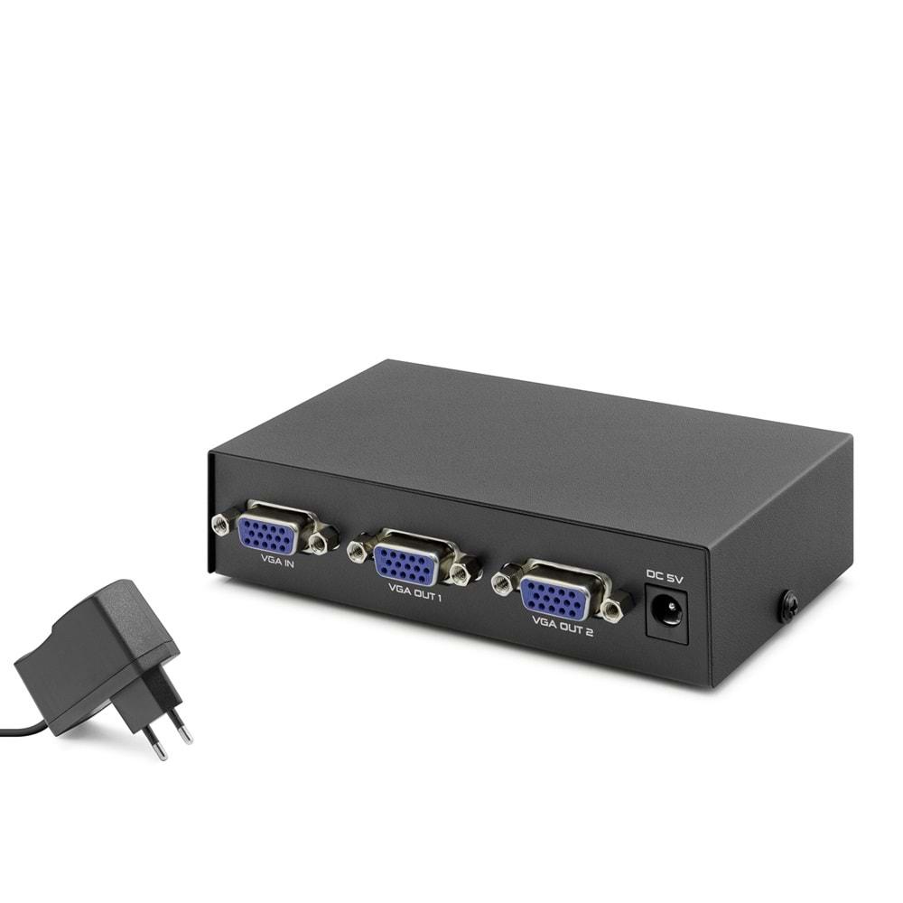 HADRON HDX1277 VGA SPLITTER 200MHZ 1GİRİŞ 2ÇIKIŞ