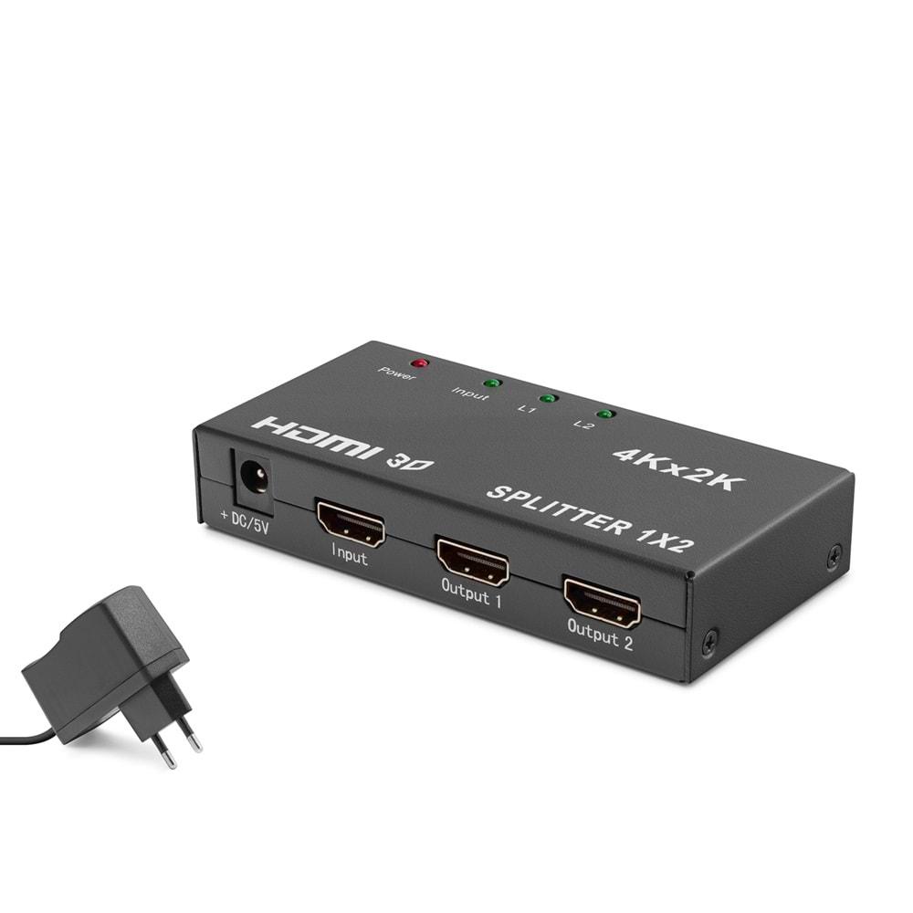 HADRON HDX1295 HDMI SPLITTER 4K 1GİRİŞ 2ÇIKIŞ