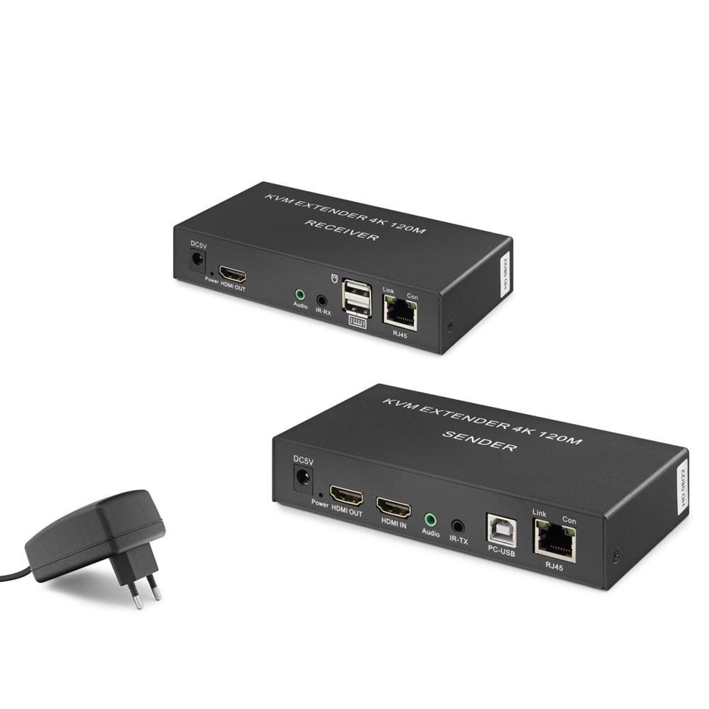 HADRON HDX1306 EXTENDER HDMI KVM 120MT