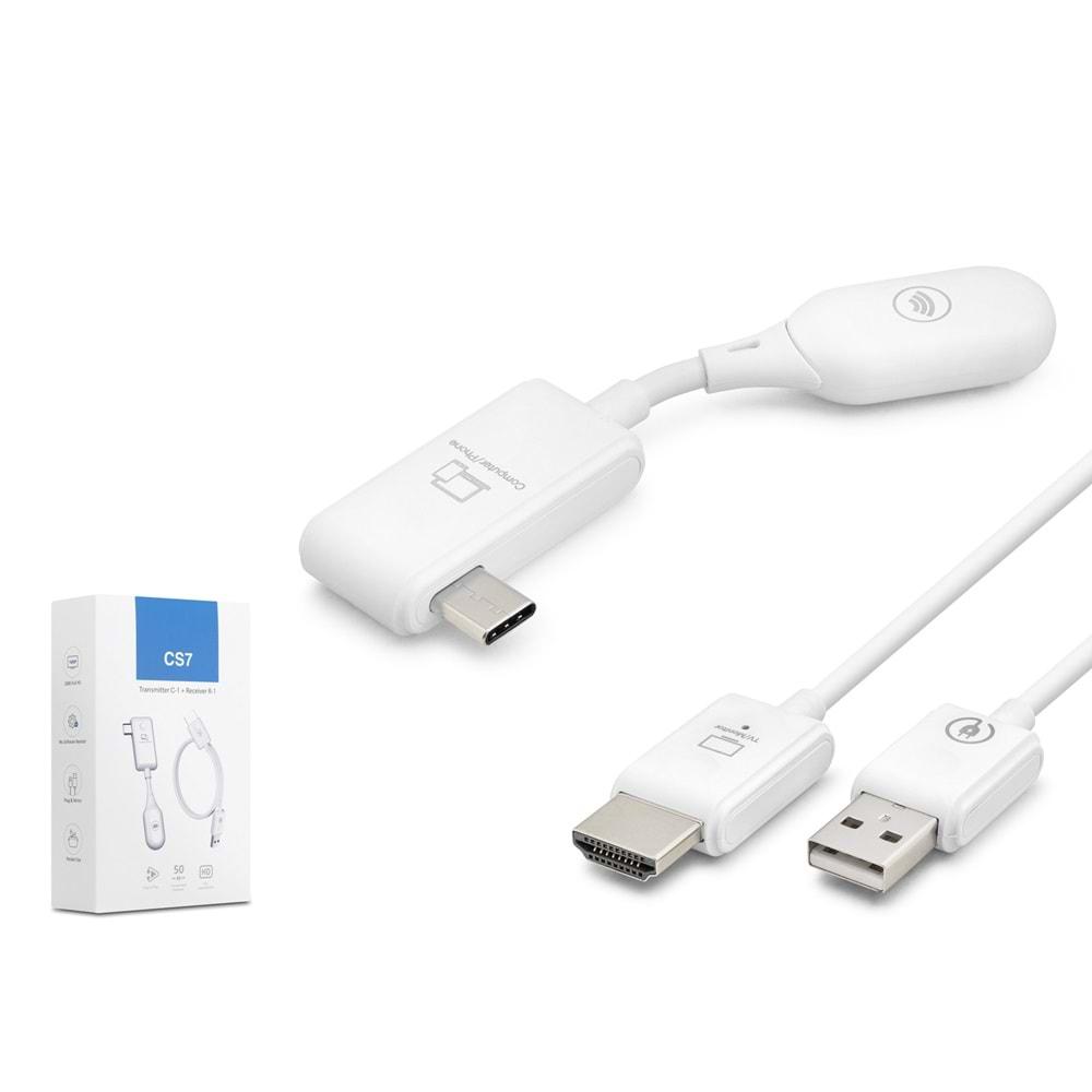 Hadron Hdx1390 Type-C To Hdmı – Type-C’den HDMI’a Kablosuz Görüntü & Ses Aktarım Seti