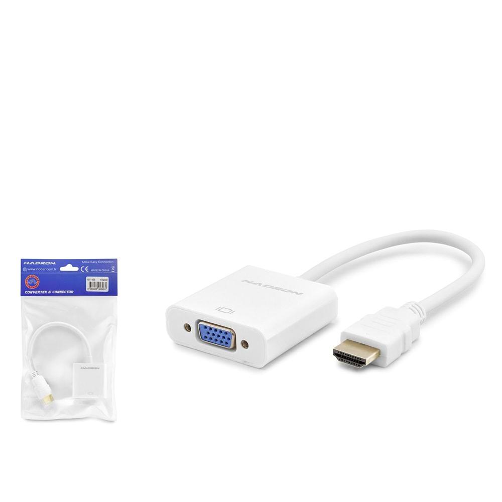 Hadron Hdx2020B Hdmi To Vga F Çevirici 1080P Beyaz