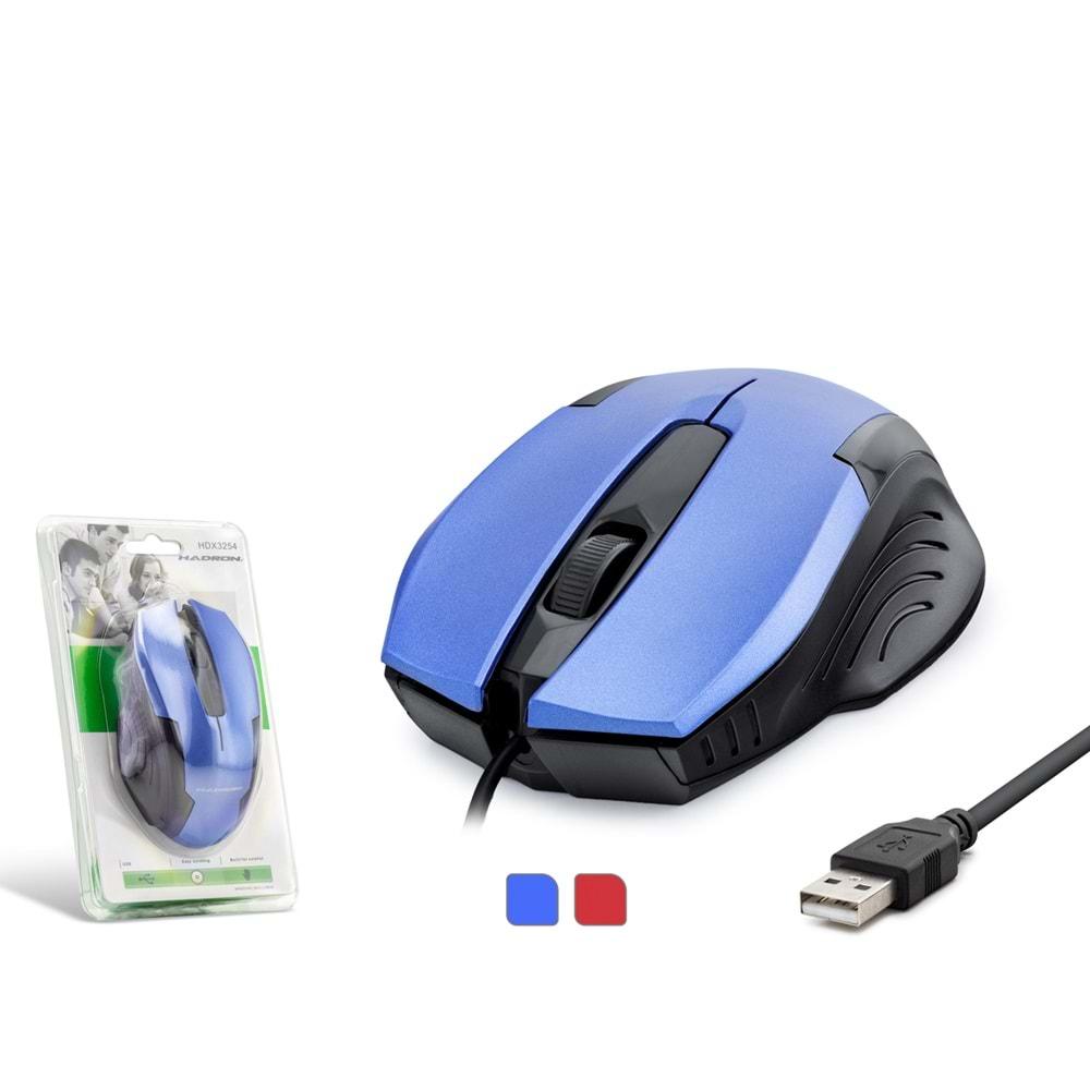 HADRON HDX3254 MOUSE KABLOLU USB 800 DPI 1.40M