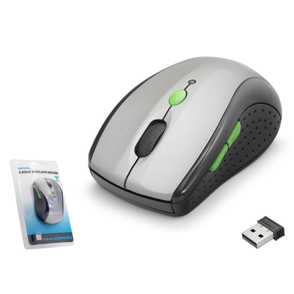Hadron Hdx3405g Wireless Mouse 800/1600Dpi Gri