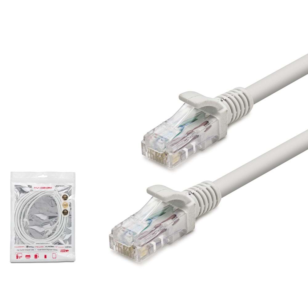 HADRON HDX5004 KABLO CAT6 GRİ 10M