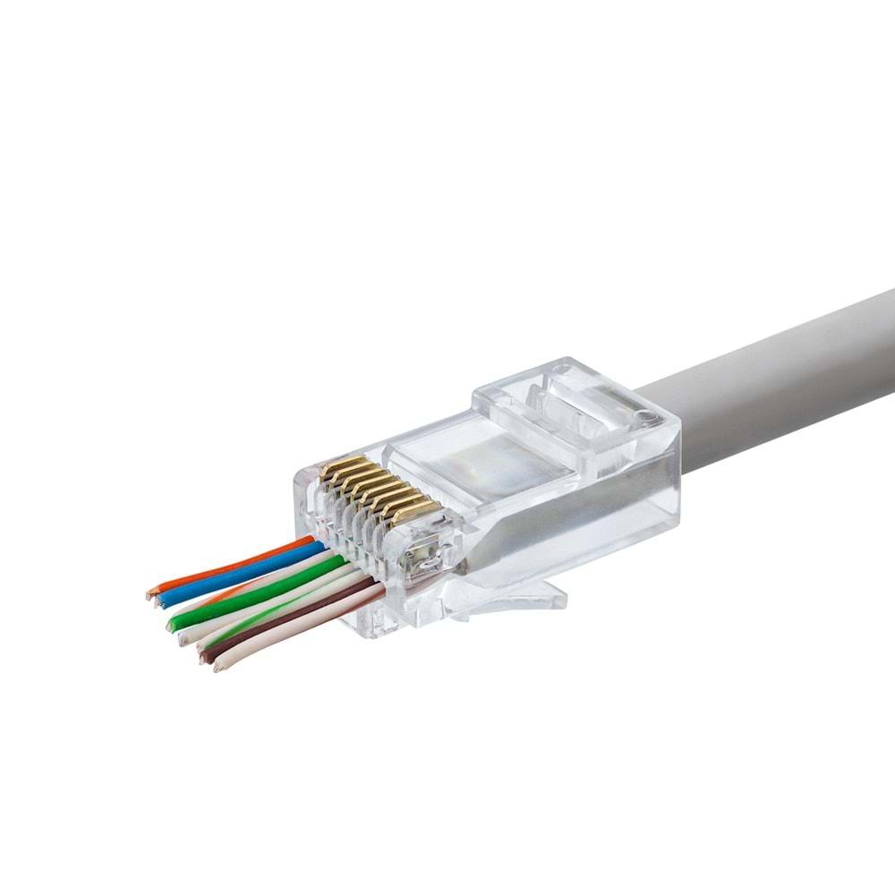 HADRON HDX5044 CAT5 EZ RJ45 KONNEKTÖR 100LÜ PK