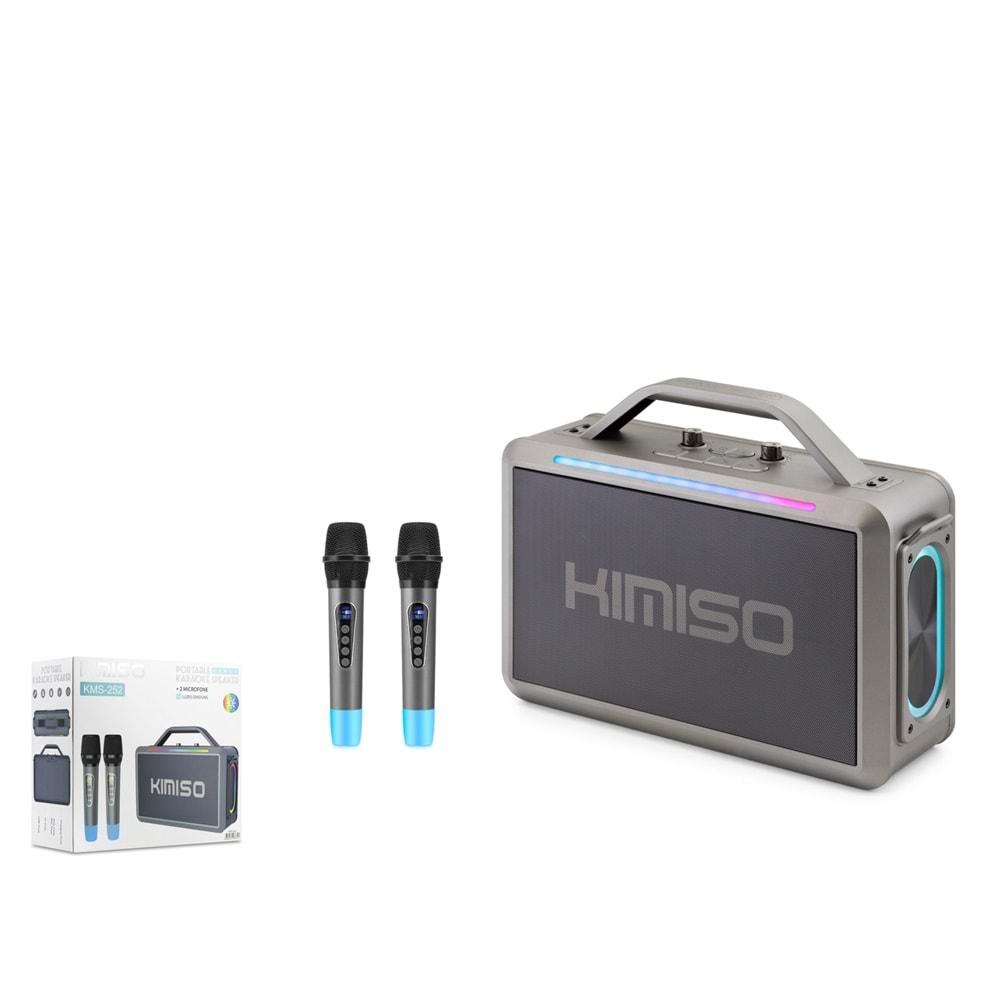 KIMISO KMS252 BLUETOOTH KAROKE 2 MİKROFONLU SPEAKER 4