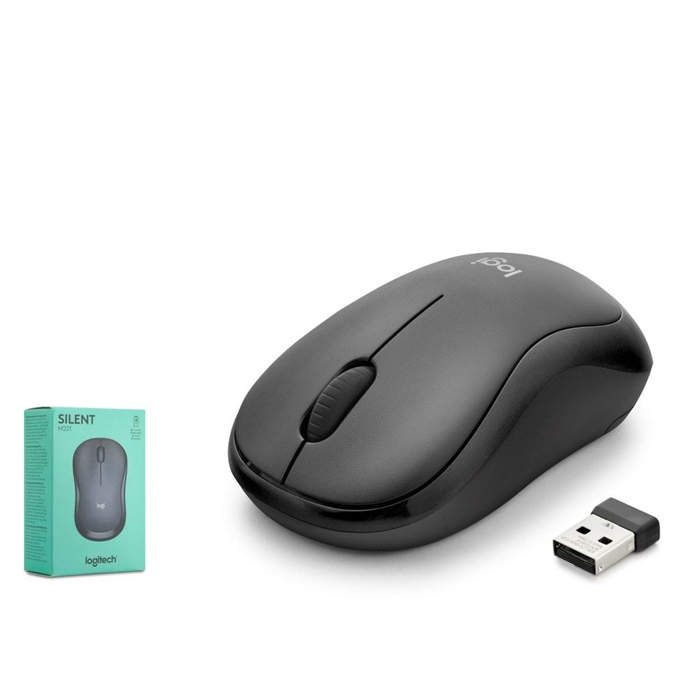 LOGITECH M221 MOUSE KABLOSUZ SILENT CHARCOAL