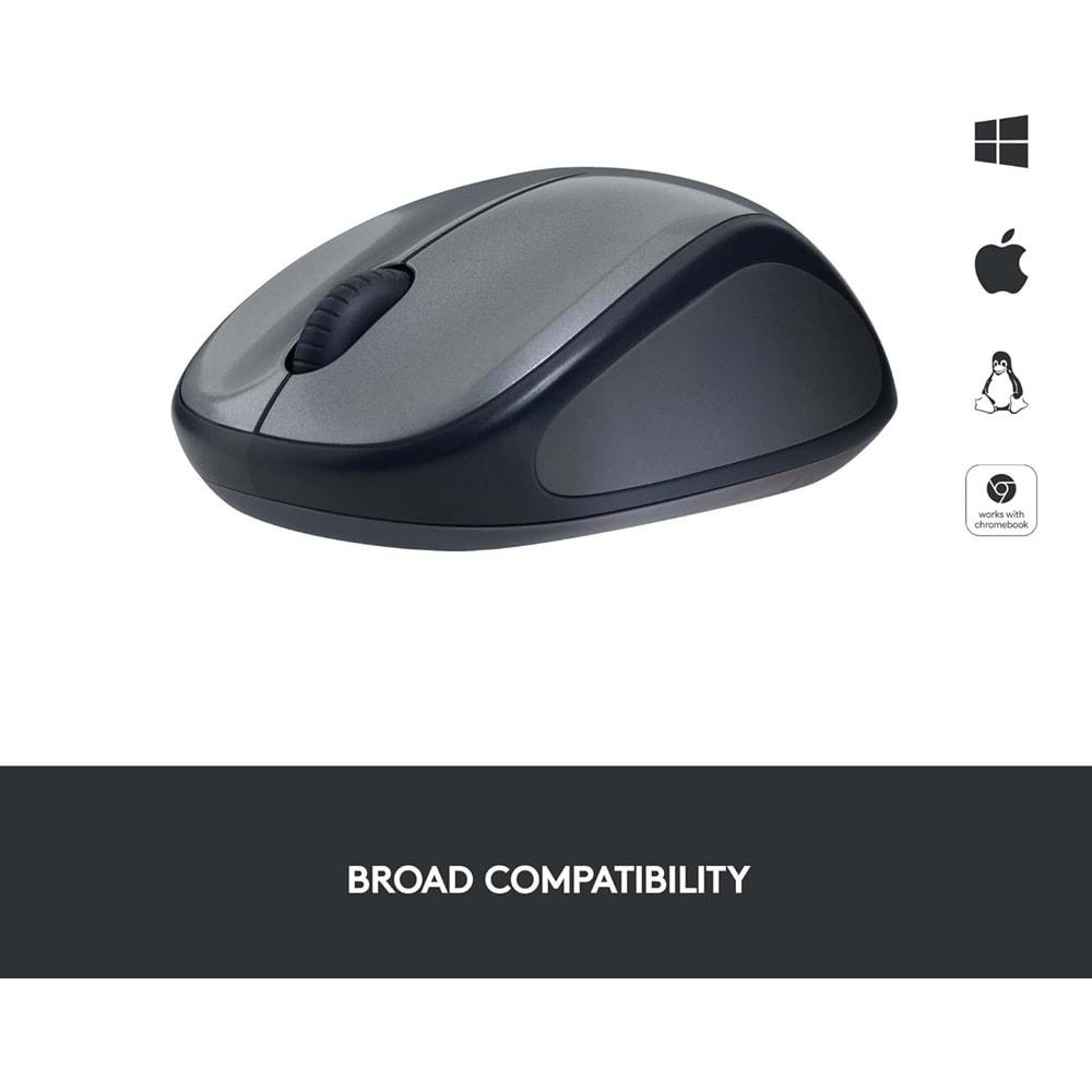 LOGITECH M235 MOUSE KABLOSUZ GRİ