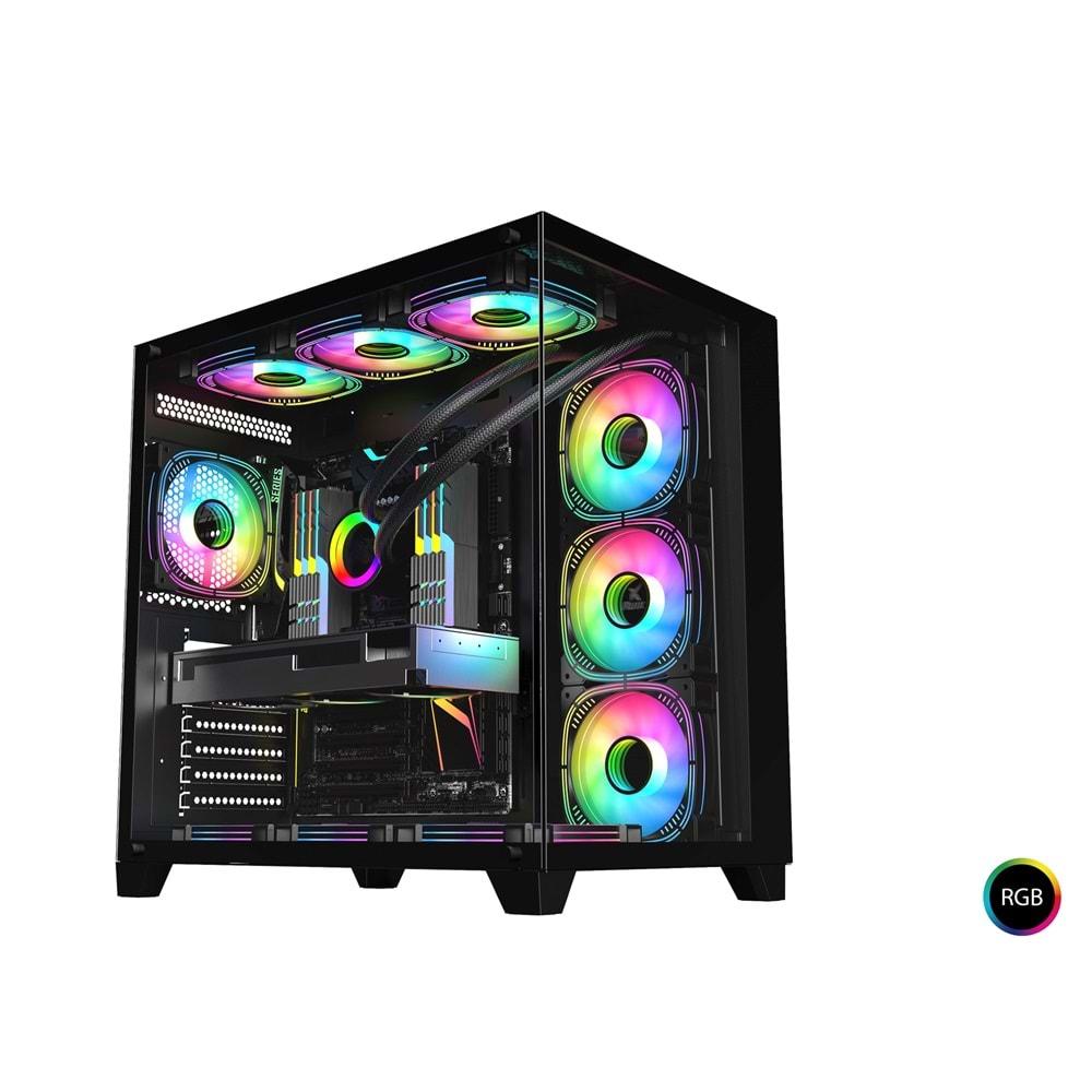 Mofan Mf2901b Pc Gaming Kasa 80 Plus 850W Power Supply 4*Fan Siyah