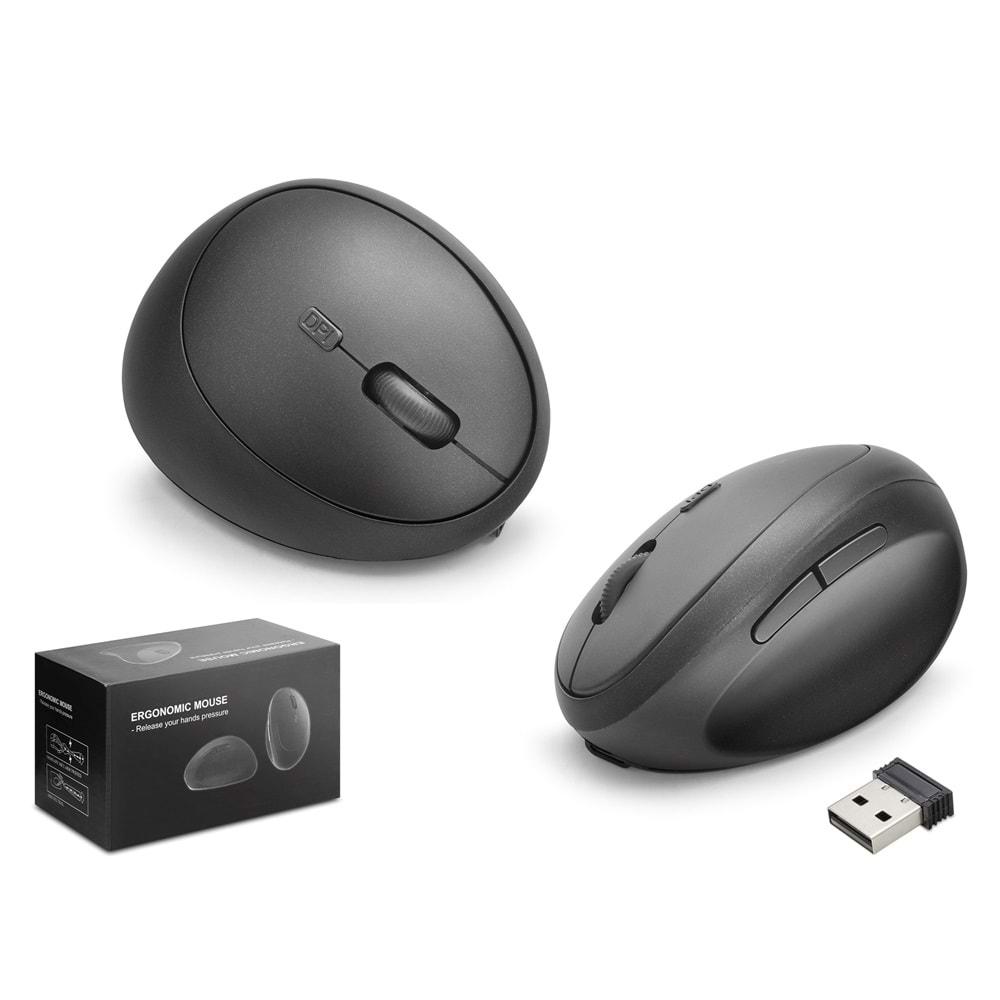 Nodar Nd1210 Ergonomik Dikey Mouse – Kablosuz & Kablolu – 3200 DPI, 6 Tuş, Bilek Dostu Tasarım (Siyah)