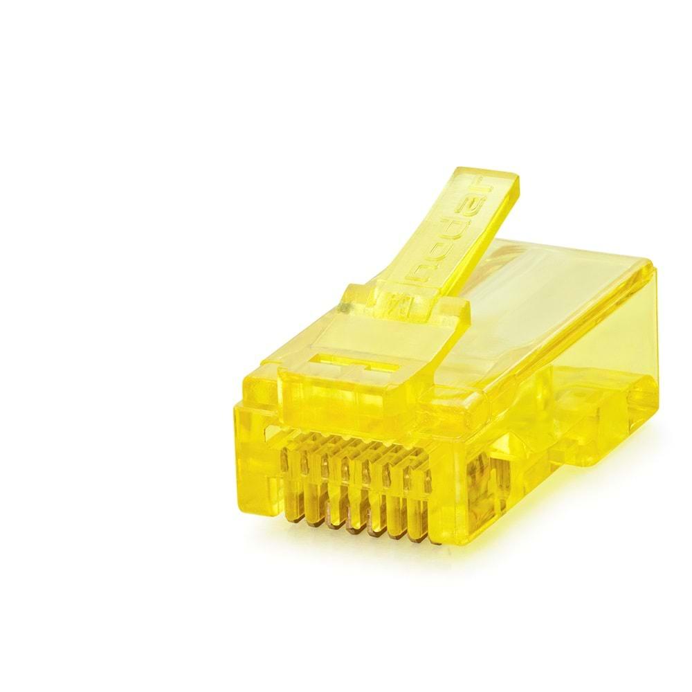 Nodar Nd2408 Cat6 Konnektör Ezrj45 100Lü Paket Sarı