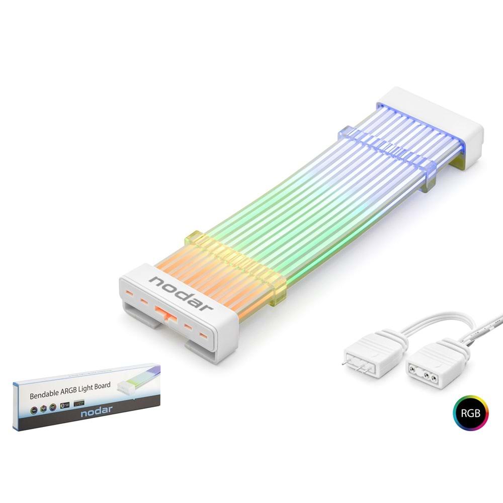 Nodar Nd2800 Silikon Işıklı Bendable ARGB Light Board 2*8p Beyaz