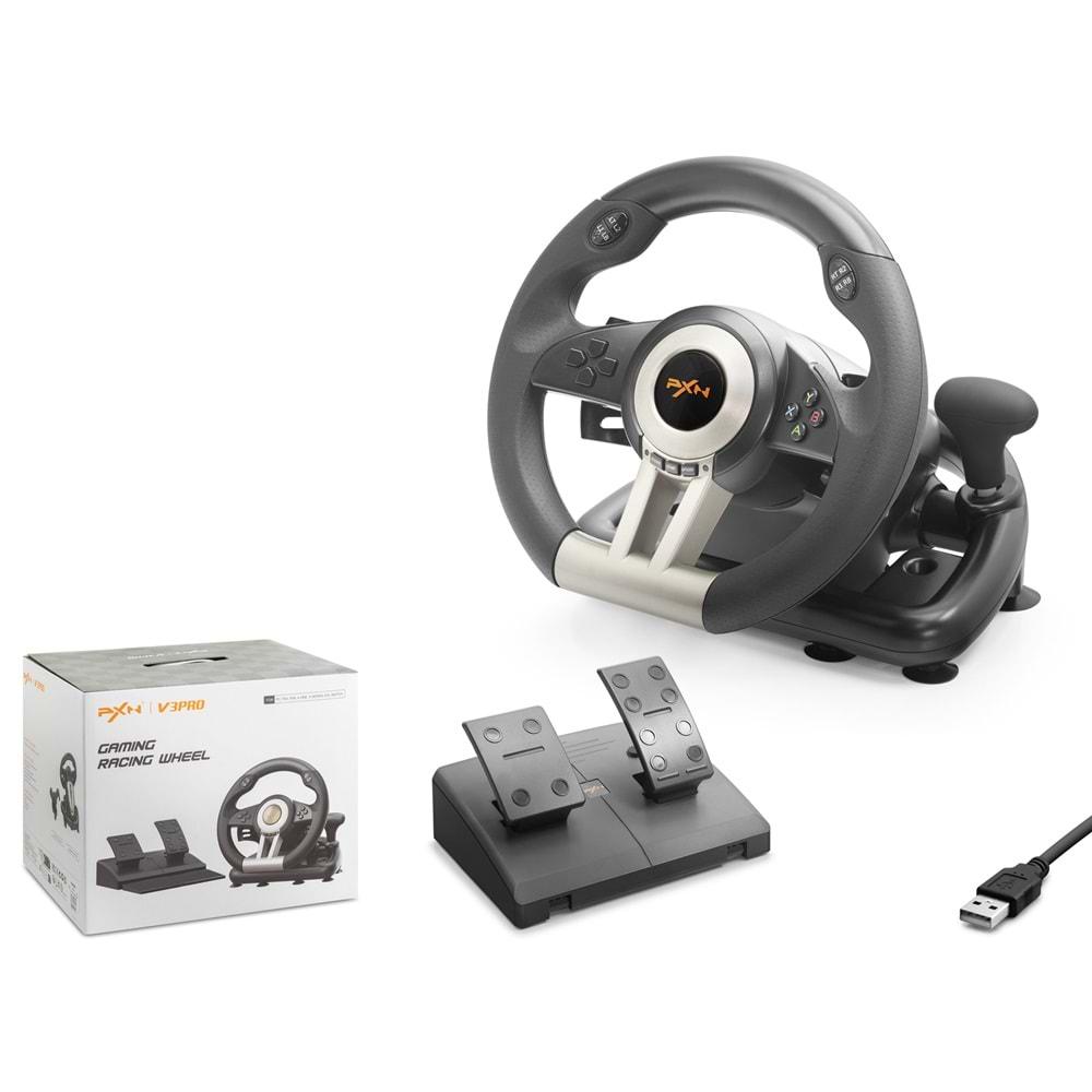Nodar Nd700 Pxn V3 Pro Direksiyon Seti Ps4/Ps3/Pc/Xbox one/Xbox Series X|S Switch Siyah