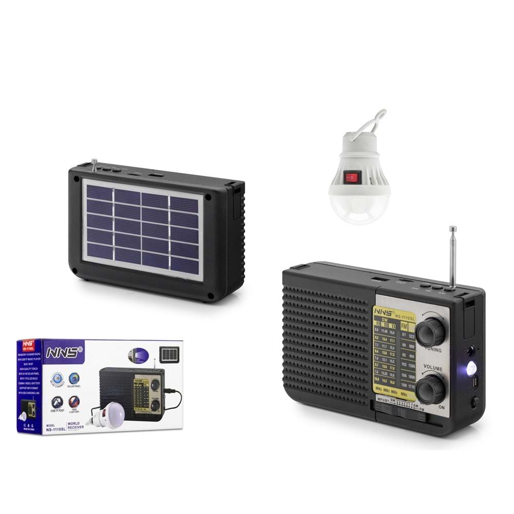 NNS NS1110SL BLUETOOTH NOSTALJİ SOLAR SPEAKER 150*54*93MM