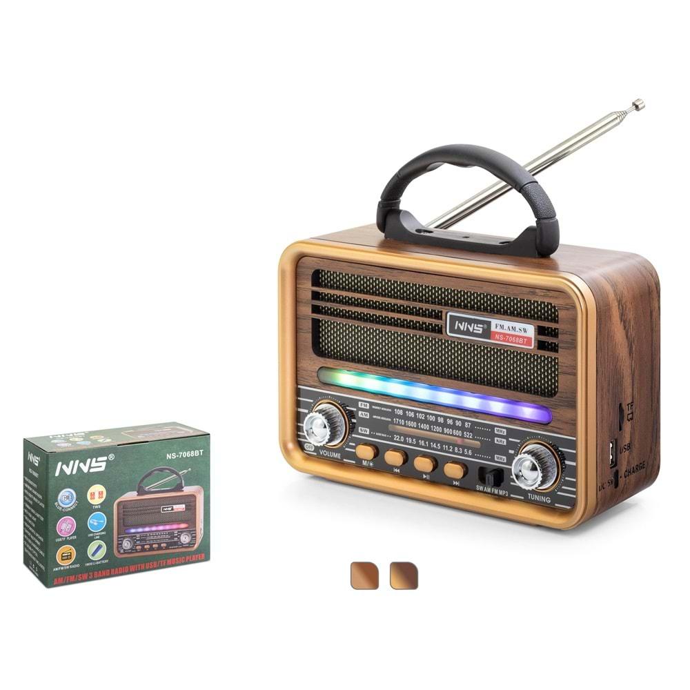 Nns Ns7068Bt Bluetooth Nostalji Speaker 219*105*153mm