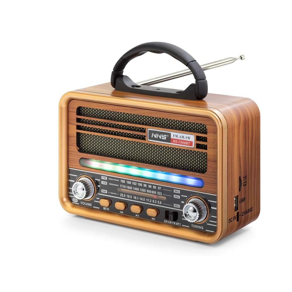 Nns Ns7068Bt Bluetooth Nostalji Speaker 219*105*153mm