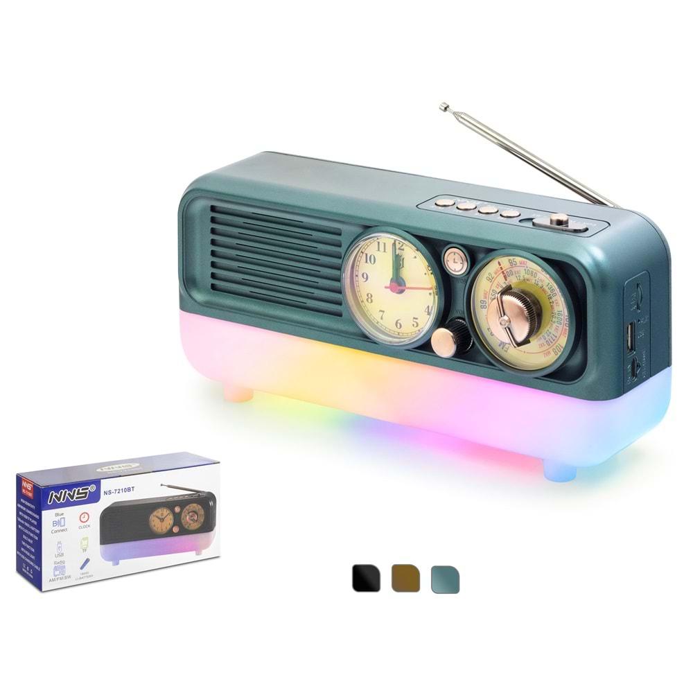 Nns Ns7210Bt Bluetooth Nostalji Speaker 181*119*198mm