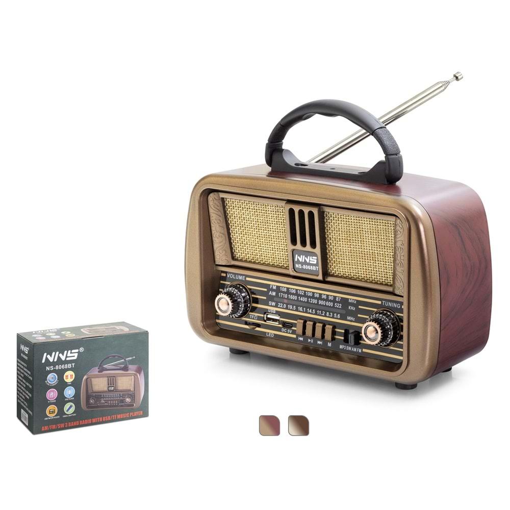 Nns Ns8068Bt Bluetooth Nostalji Speaker 200*102*145mm