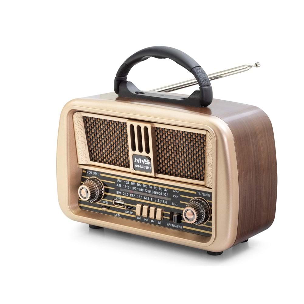 Nns Ns8068Bt Bluetooth Nostalji Speaker 200*102*145mm