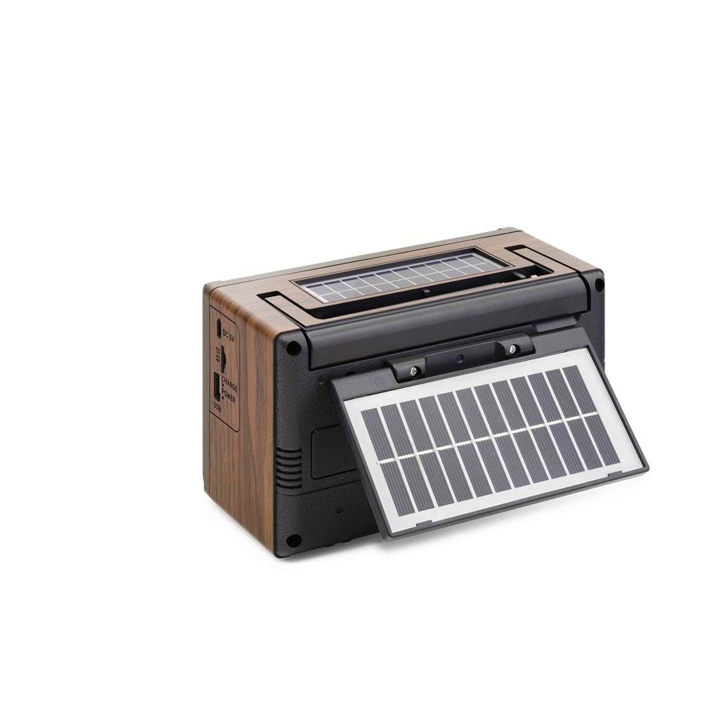 GOLON RX4987S BLUETOOTH NOSTALJİ SOLAR SPEAKER 195*114*122MM