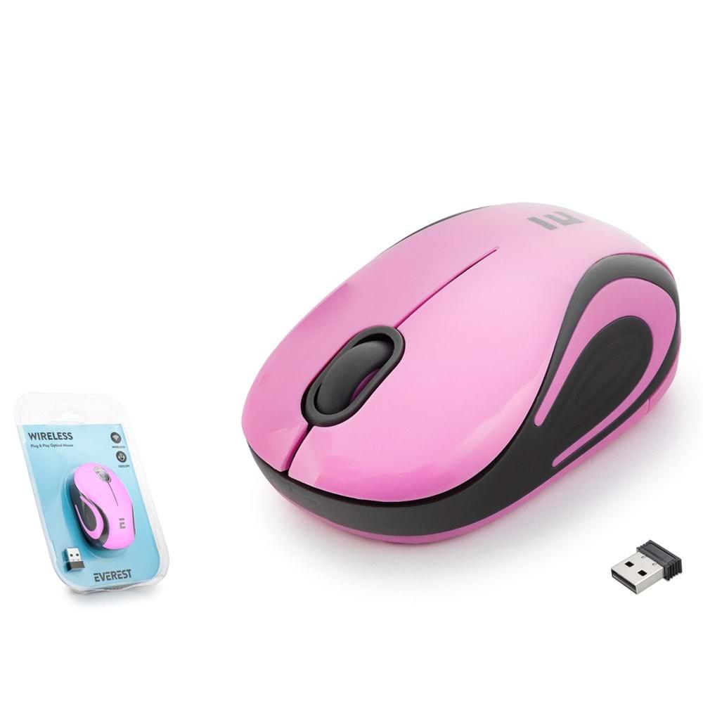 EVEREST SMW-555 USB PEMBE 2.4GHZ OPTİK MİNİ WIRELESS MOUSE