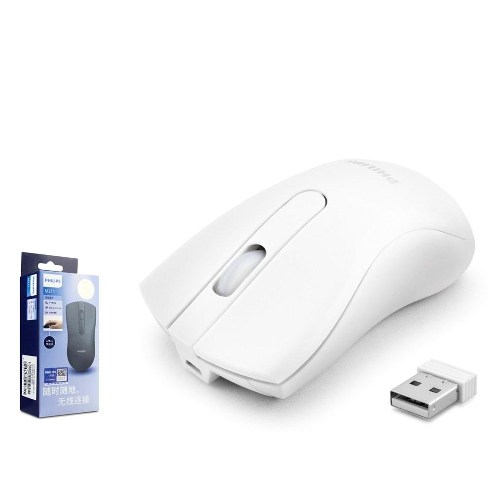 Philips Spk7211Wsc Wireless Mouse Sessiz Beyaz