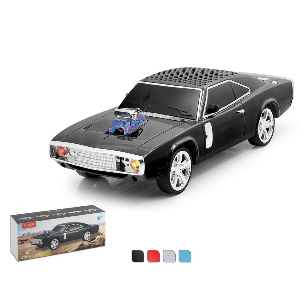 Hadron Ws1968 Bluetooth Speaker Classic Spor Car Siyah