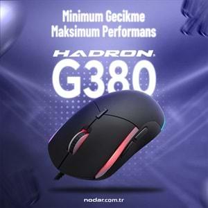 Hadron G380 Gaming Mouse Kablolu 3600 Dpi Rgb Oyuncu Mouse Siyah
