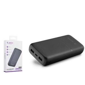 Genax Gnx504 Powerbank Pd Çıkış 2.6A 23000Mah Siyah