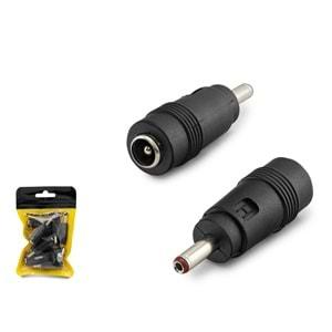 Hadron Hdx1314 Power Jak Çevirici 3.5*1.35 To 5.5*2.5 F 10Lu Paket Siyah