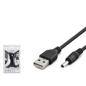 Hadron Hdx1320 Tablet Şarj Kablosu Usb To 3.5*1.35 1M Siyah