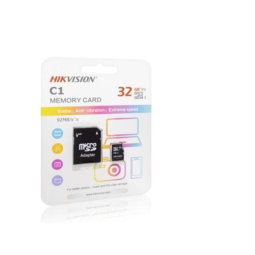 HIKVISION HS-TF-C1/32G MICROSDHC/32G/CLASS 10 AND UHS-1/TLC MICRO SD HAFIZA KARTI