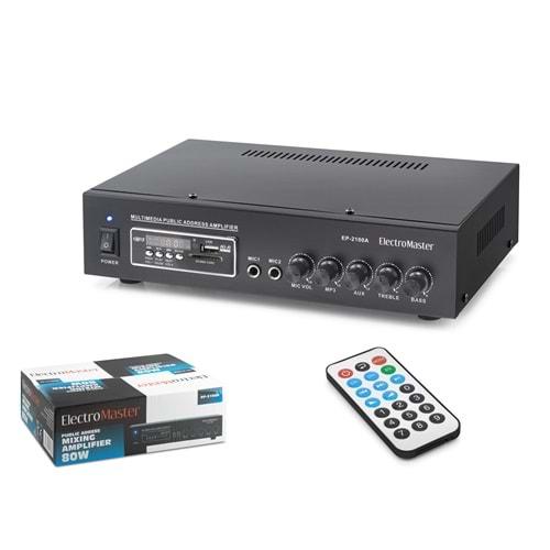 ELECTRO MASTER EP2100A 100V Hat Trafolu Anfi 80W Siyah