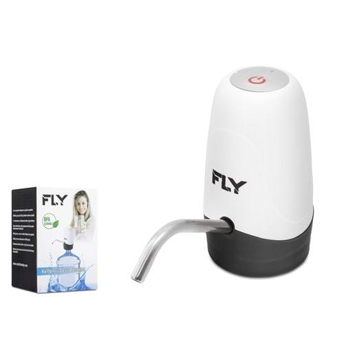 Fly Şarjlı Su Pompası Usb Şarj Edilebilir Pilli Şarj Lambalı Paslanmaz Çelik