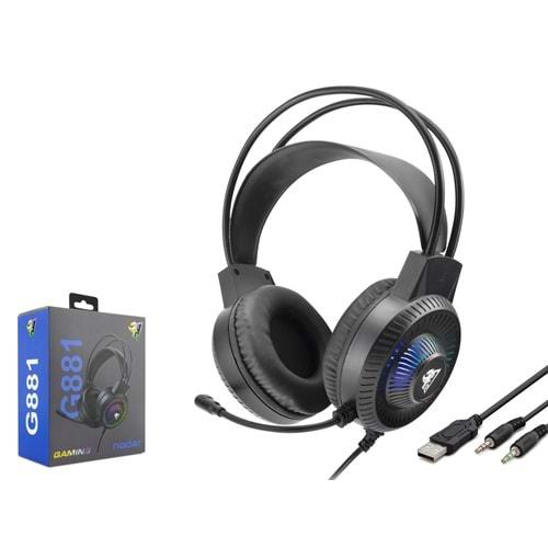Hadron G881 Oyuncu Kulaklığı 2*3.5Mm + Usb Siyah