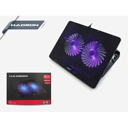 Hadron Hd2011 Notebook Soğutucu Led Çift Fanlı Siyah