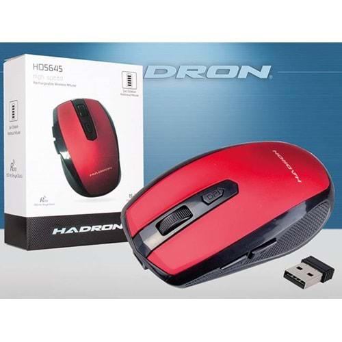 Hadron Hd5645 Şarjlı Kablosuz Mouse Kırmızı