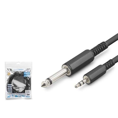 Hadron Hdx1077 6.5Mm To 3.5Mm Kablo Enstrüman Gitar 3M Siyah